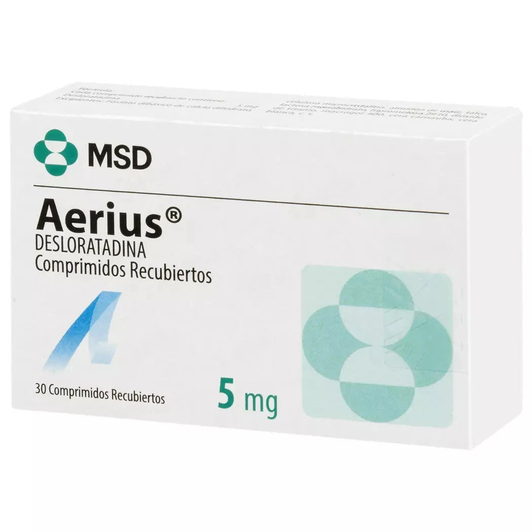 Aerius 5 mg x 30 comprimidos MSD